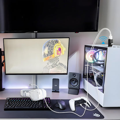 Hub USB-C Techsuit H10 EchoLink, 3u1, Crni