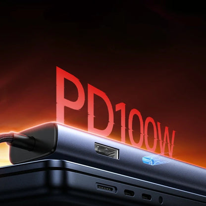 Hub USB-C UGREEN CM512 (75643), 6u1, Sivi