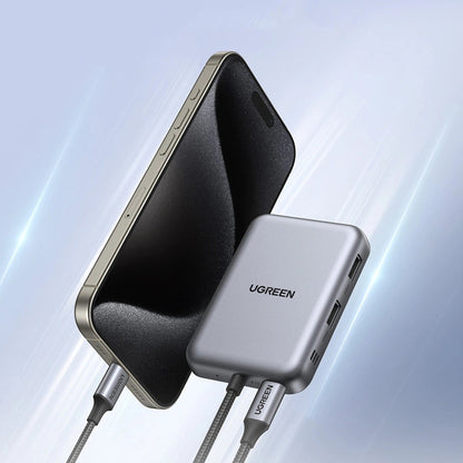 Hub USB-C UGREEN CM896 (65759), 7u1, Sivi