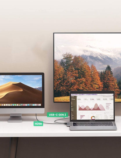 USB-C hub UGREEN za Apple MacBook Pro / Air seriju, 3 x USB-A 3.0 - 1 x USB-C - 1 x HDMI, Siva