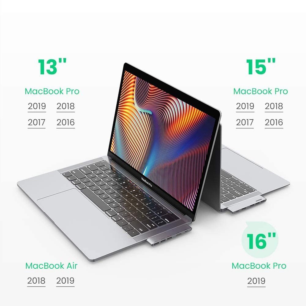 USB-C hub UGREEN za Apple MacBook Pro / Air seriju, 3 x USB-A 3.0 - 1 x USB-C - 1 x HDMI, Siva
