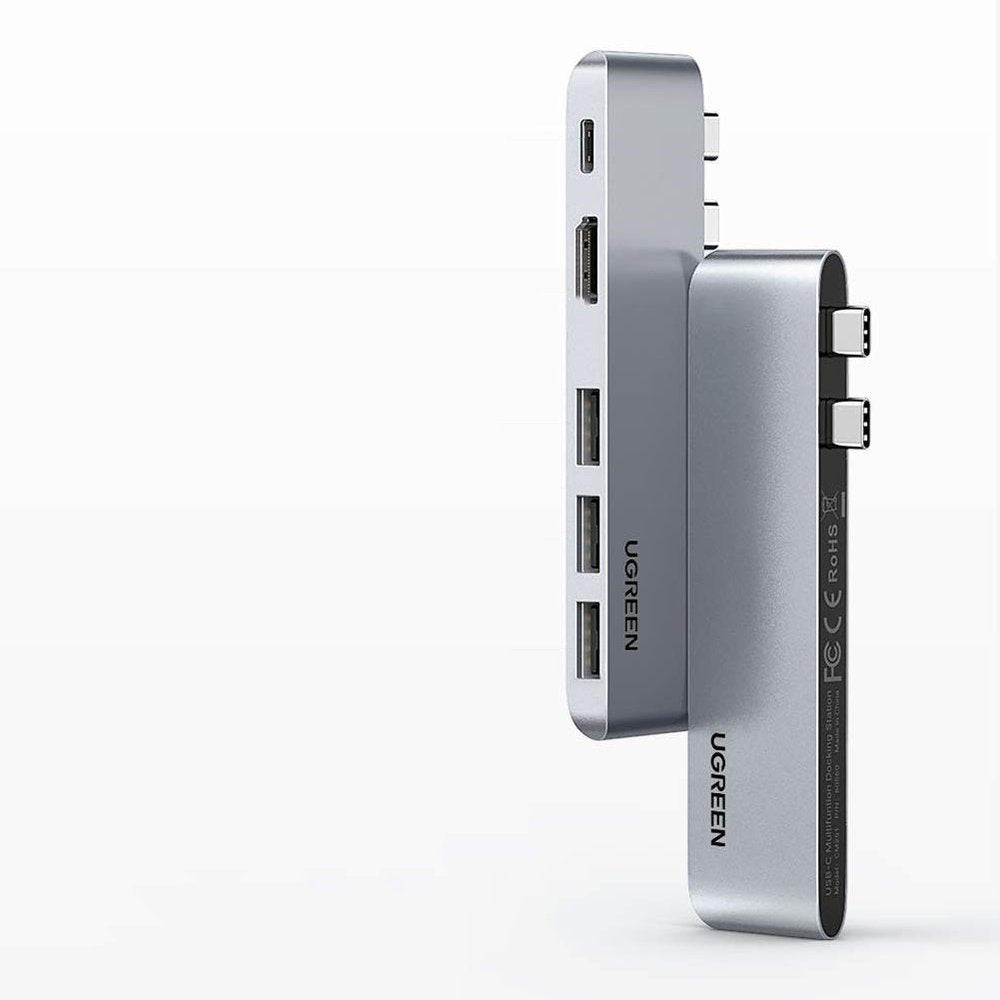 USB-C hub UGREEN za Apple MacBook Pro / Air seriju, 3 x USB-A 3.0 - 1 x USB-C - 1 x HDMI, Siva