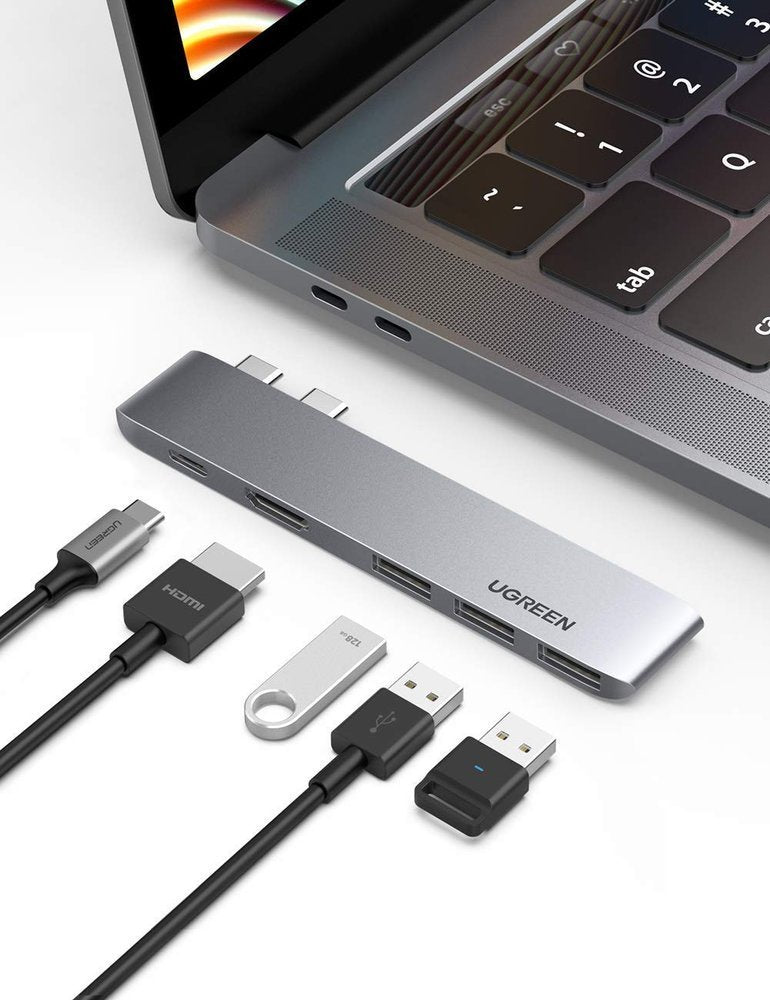 USB-C hub UGREEN za Apple MacBook Pro / Air seriju, 3 x USB-A 3.0 - 1 x USB-C - 1 x HDMI, Siva