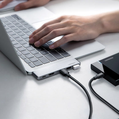 USB-C hub UGREEN za Apple MacBook Pro / Air seriju, 3 x USB-A 3.0 - 1 x USB-C - 1 x HDMI, Siva