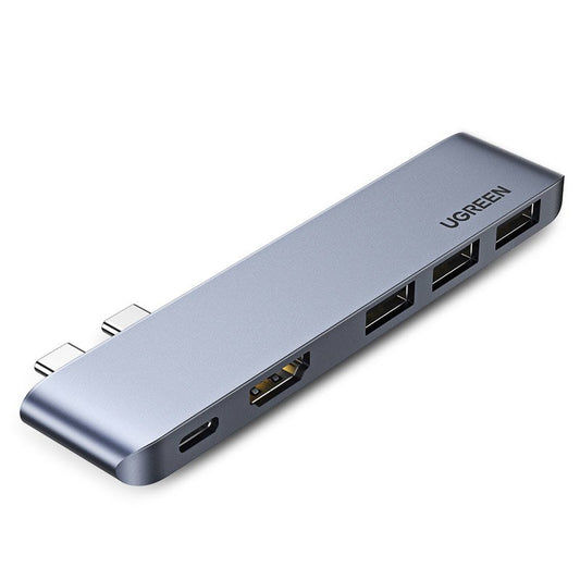 USB-C hub UGREEN za Apple MacBook Pro / Air seriju, 3 x USB-A 3.0 - 1 x USB-C - 1 x HDMI, Siva