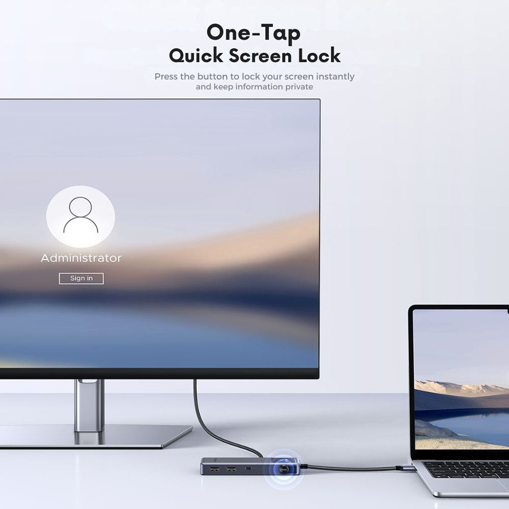 Hub USB-C UGREEN Uno (75179), 2 x USB-A - 2 x USB-C - 1 x HDMI - 1 x SD - 1 x microSD, Siva