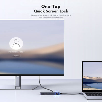 Hub USB-C UGREEN Uno (75179), 2 x USB-A - 2 x USB-C - 1 x HDMI - 1 x SD - 1 x microSD, Siva