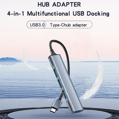 Hub USB-C Yesido HB17, 4u1, Sivi
