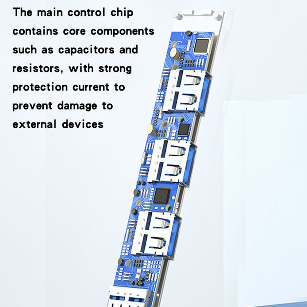 Hub USB-C Yesido HB17, 4u1, Sivi