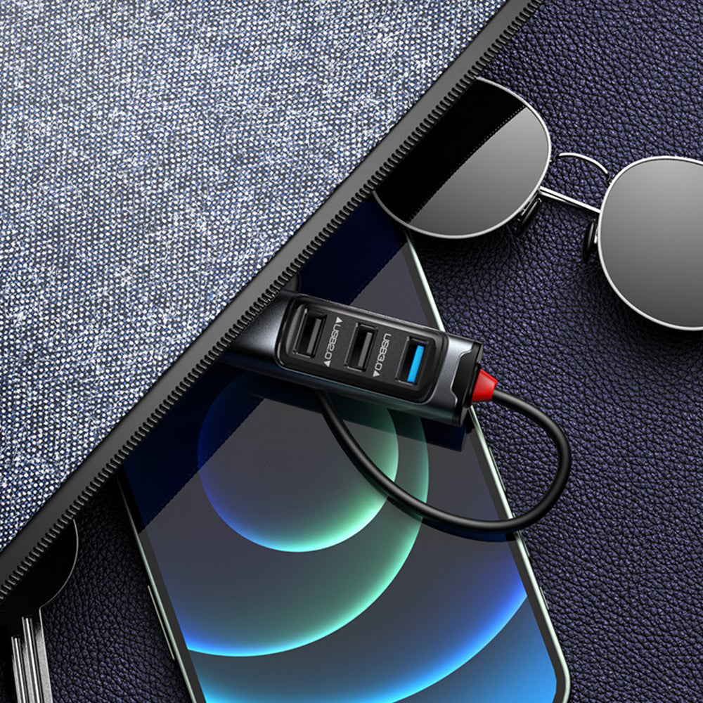 Hub USB-C Yesido HB23, 5u1, Sivi