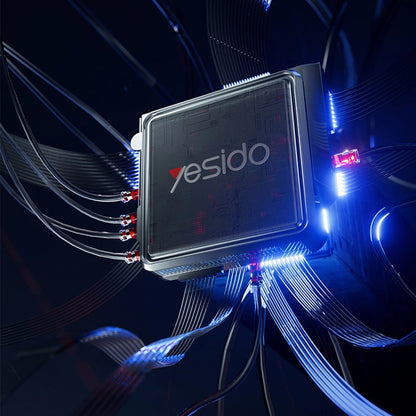 Hub USB-C Yesido HB23, 5u1, Sivi