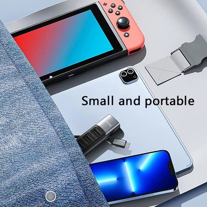 Hub USB-C Yesido HB24, 5u1, Sivi