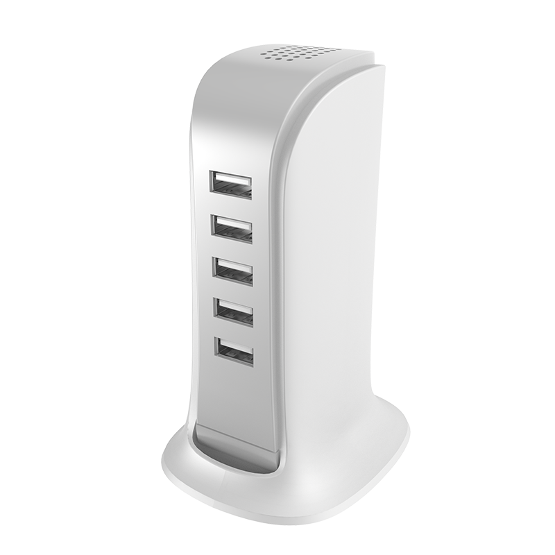 Punjač Stanica Dudao A5EU, 25W, 5A, 5 x USB-A, Bijela