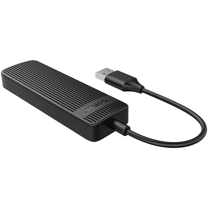 Hub USB Orico FL02, 4 x USB-A, Crni