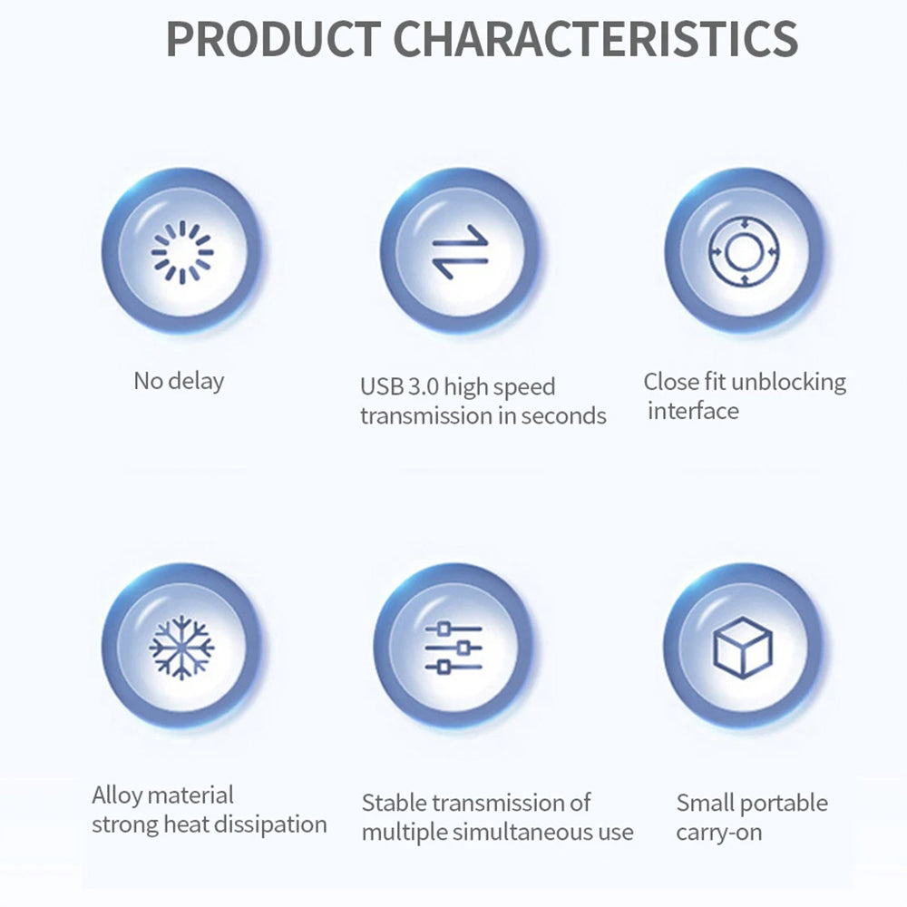 USB Hub Techsuit H14 ZenithDock, 4u1, Sivi