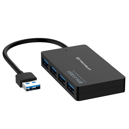 USB Hub Techsuit H15 QuantumNode, 4u1, Crni