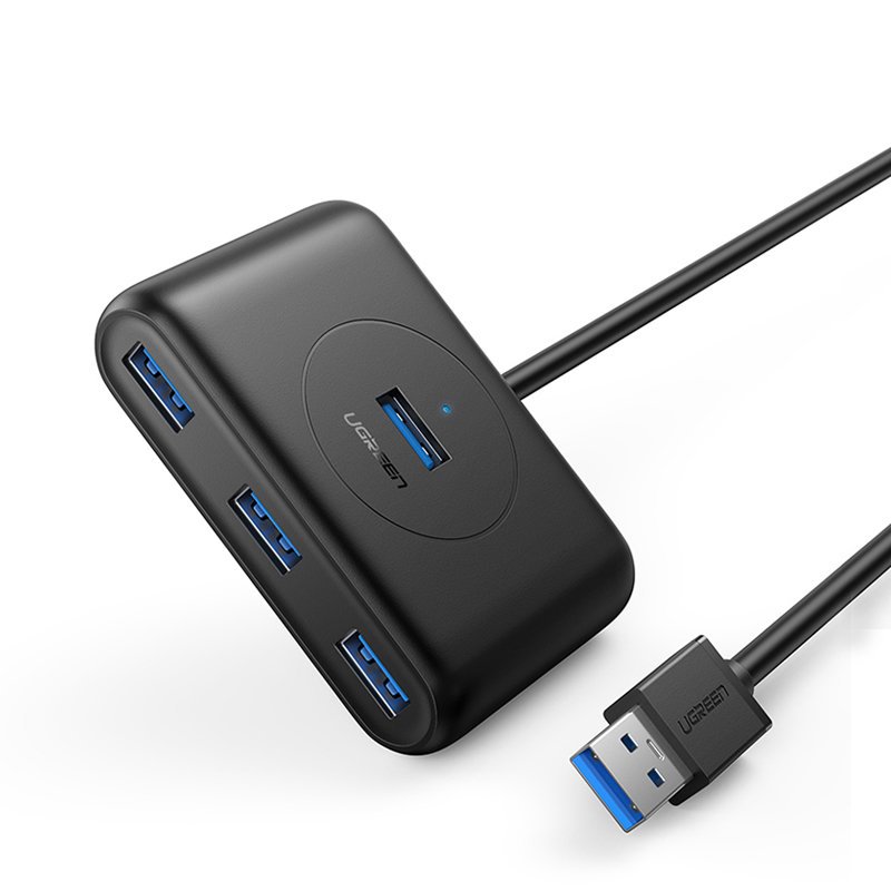 USB hub UGREEN CR113, 4 x USB-A 3.0, 1m, Crni