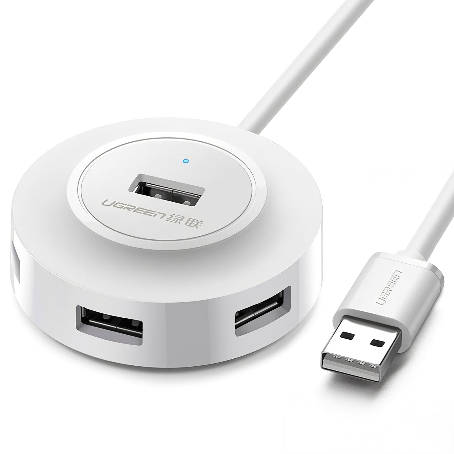 Hub USB UGREEN CR106, 4 x USB-A, 1m, Bijeli