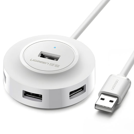 Hub USB UGREEN CR106, 4 x USB-A, 1m, Bijeli