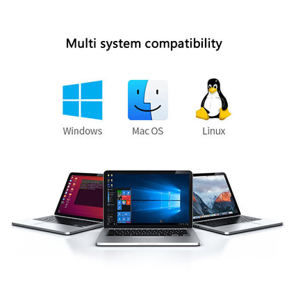 USB / USB-C hub Yesido HB20, 5u1, Sivi