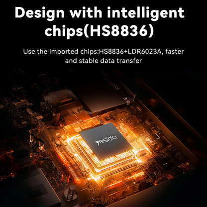 USB / USB-C hub Yesido HB21, 5u1, Sivi