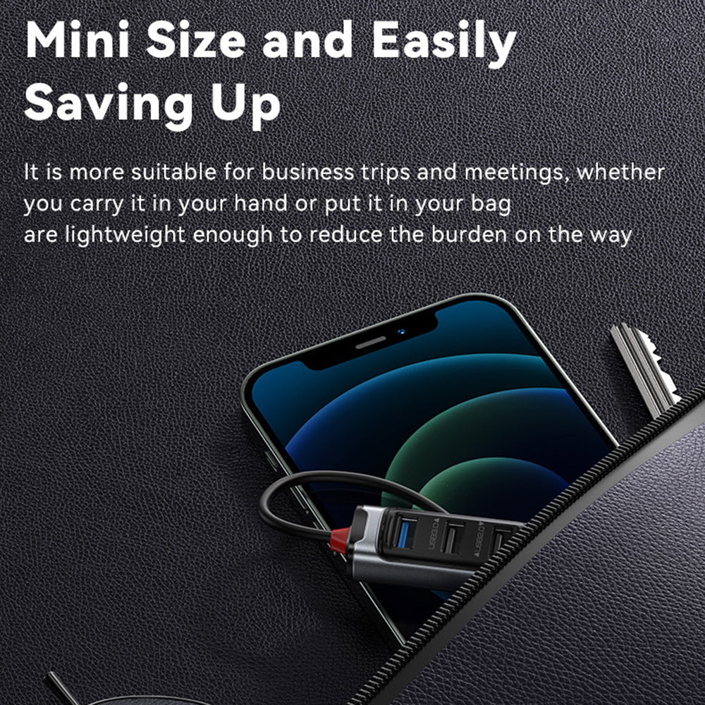 USB / USB-C hub Yesido HB21, 5u1, Sivi