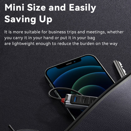 USB / USB-C hub Yesido HB21, 5u1, Sivi