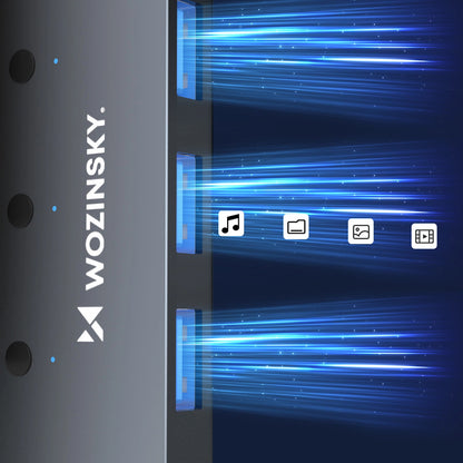 Hub USB WZK WHS080YSS, 4 x USB-A 3.0, Sivi