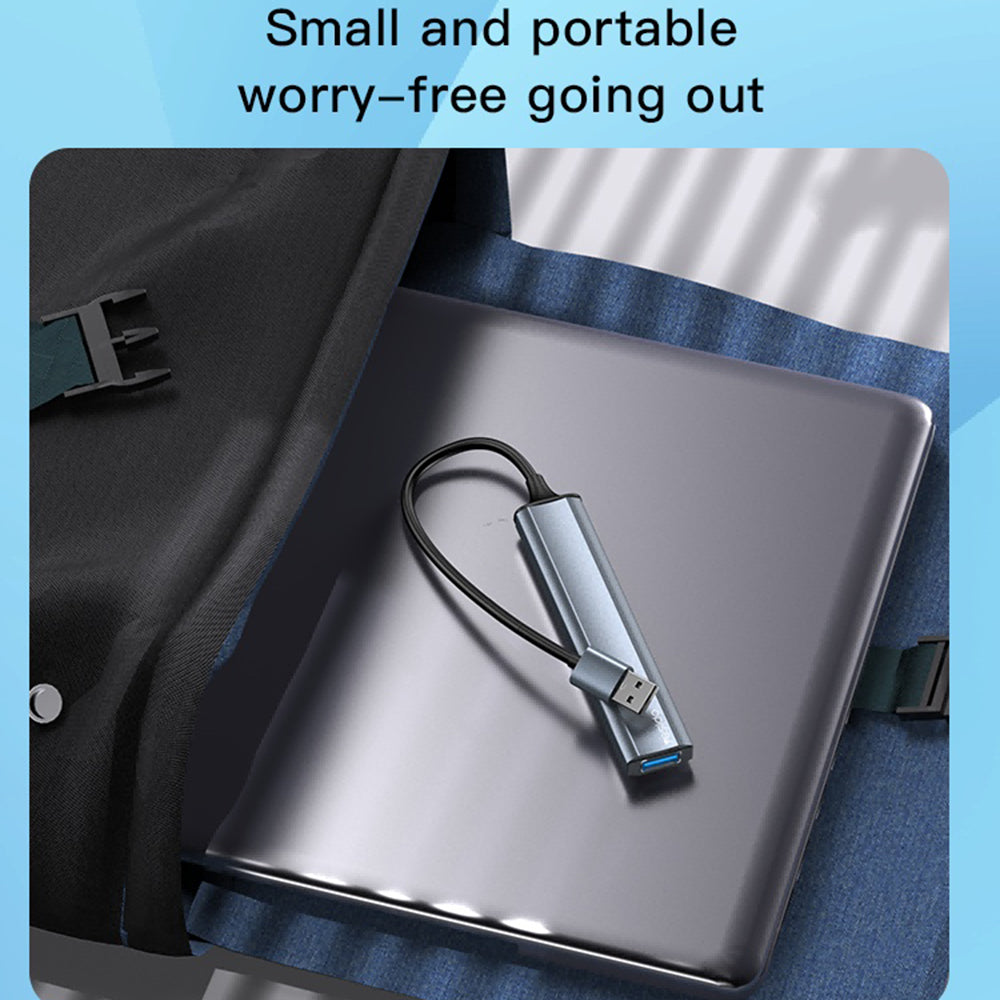 USB Hub Yesido HB18, 4u1, Sivi