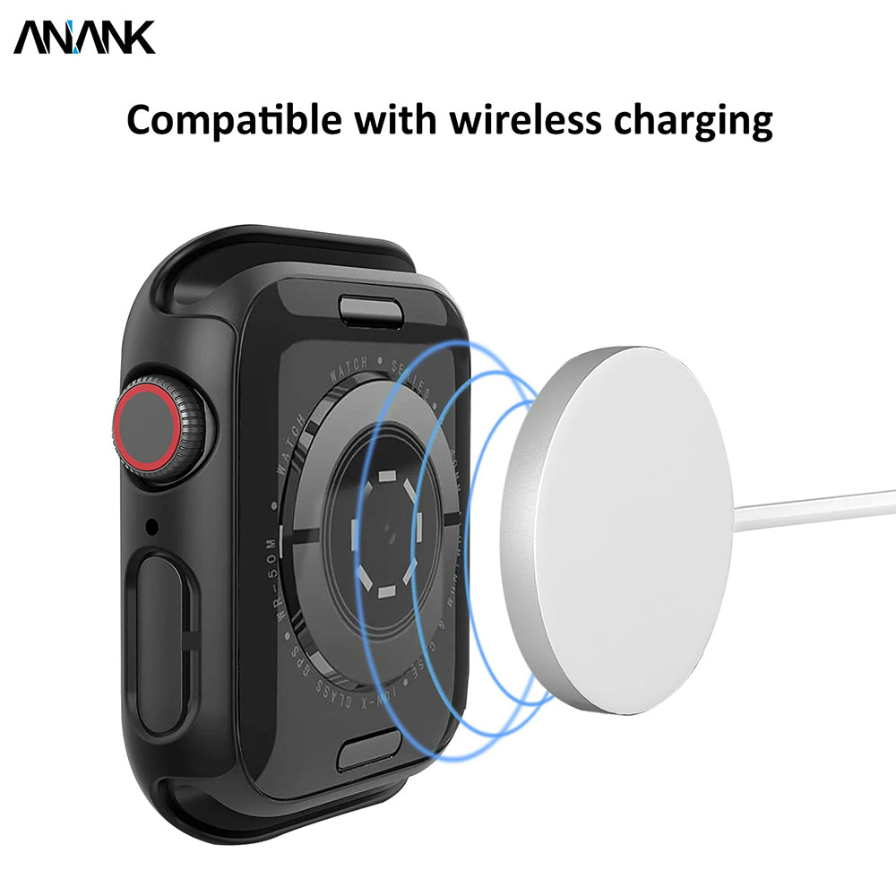 Anank Screen Guard kućište za Apple Watch Series 7 41mm, Crna