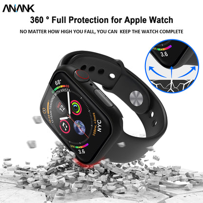 Anank Screen Guard kućište za Apple Watch Series 7 41mm, Crna