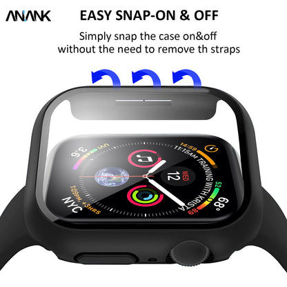 Anank Screen Guard kućište za Apple Watch Series 7 41mm, Crna