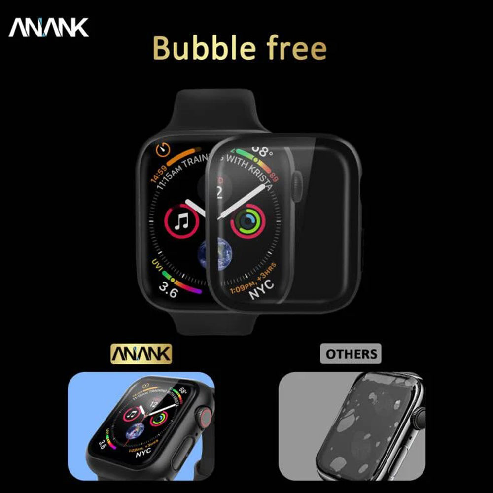 Anank Screen Guard kućište za Apple Watch Series 7 45mm, Crna