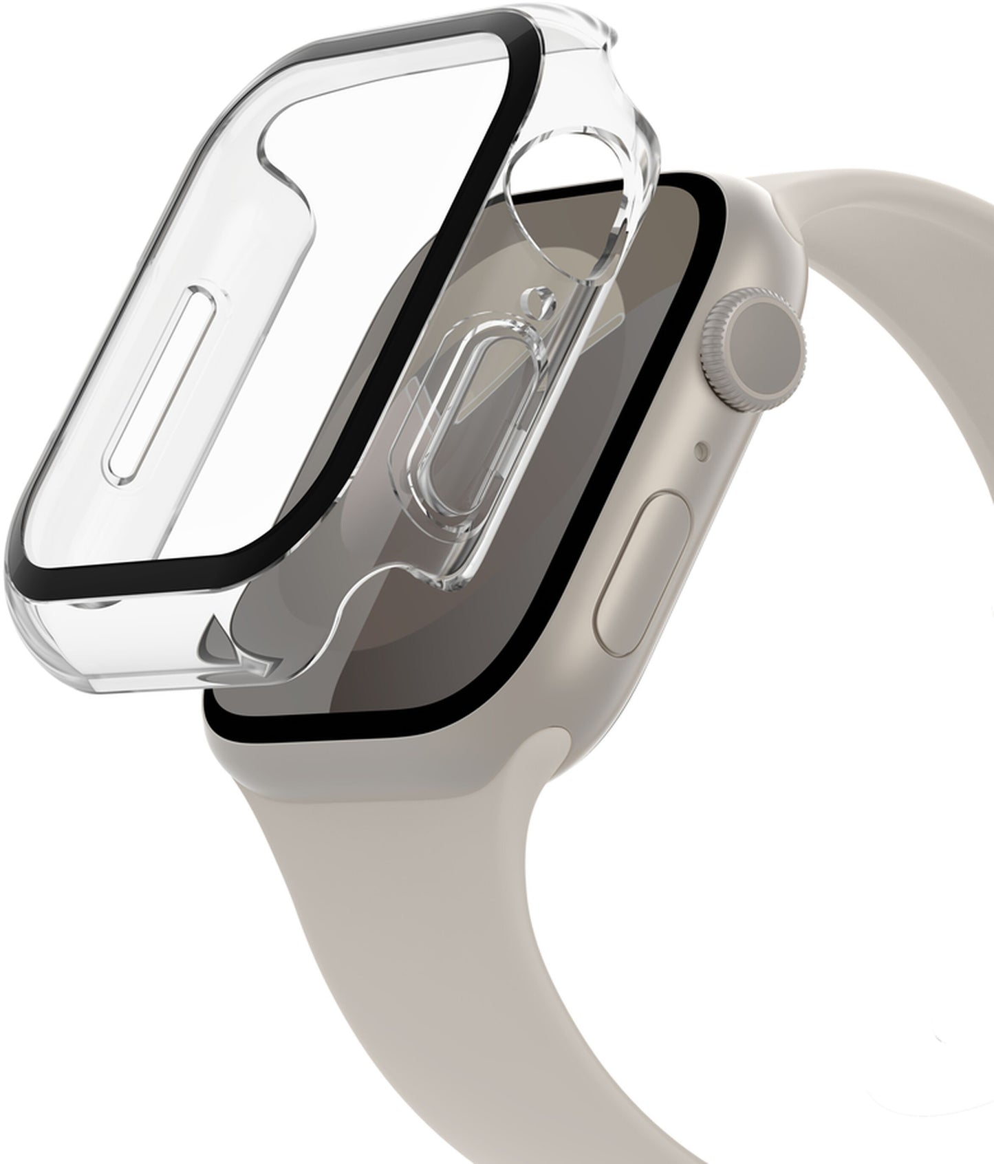 Belkin ScreenForce TemperedCurve zaštita za Apple Watch 44mm / 45mm Series, Prozirna OVG004zzCL-REV