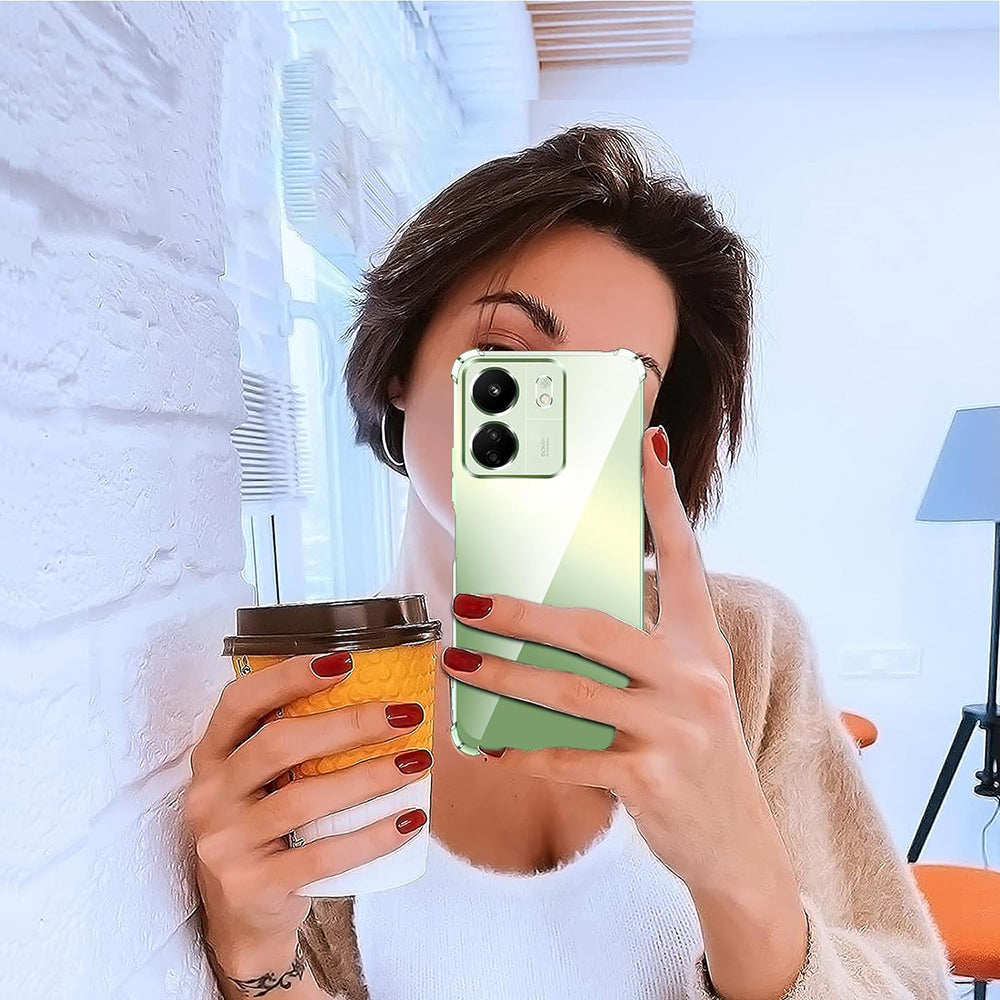 Maska s zaštitom kamere za Xiaomi Poco C65 / Redmi 13C, Techsuit, otporna na udarce, prozirna