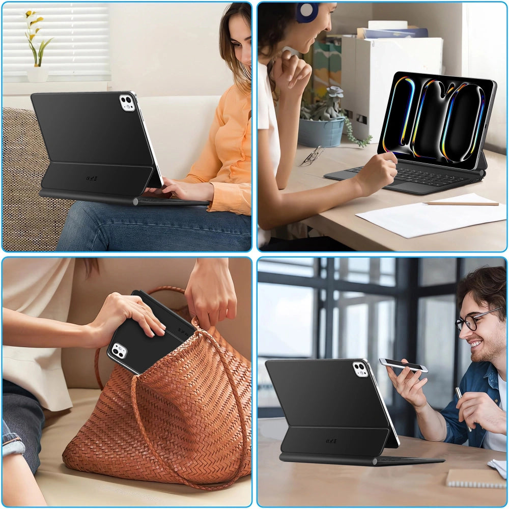 Futrola s tipkovnicom za Apple iPad Pro 13 (2025) / (2024), Tech-Protect, SmartCase Magnetic, Crna