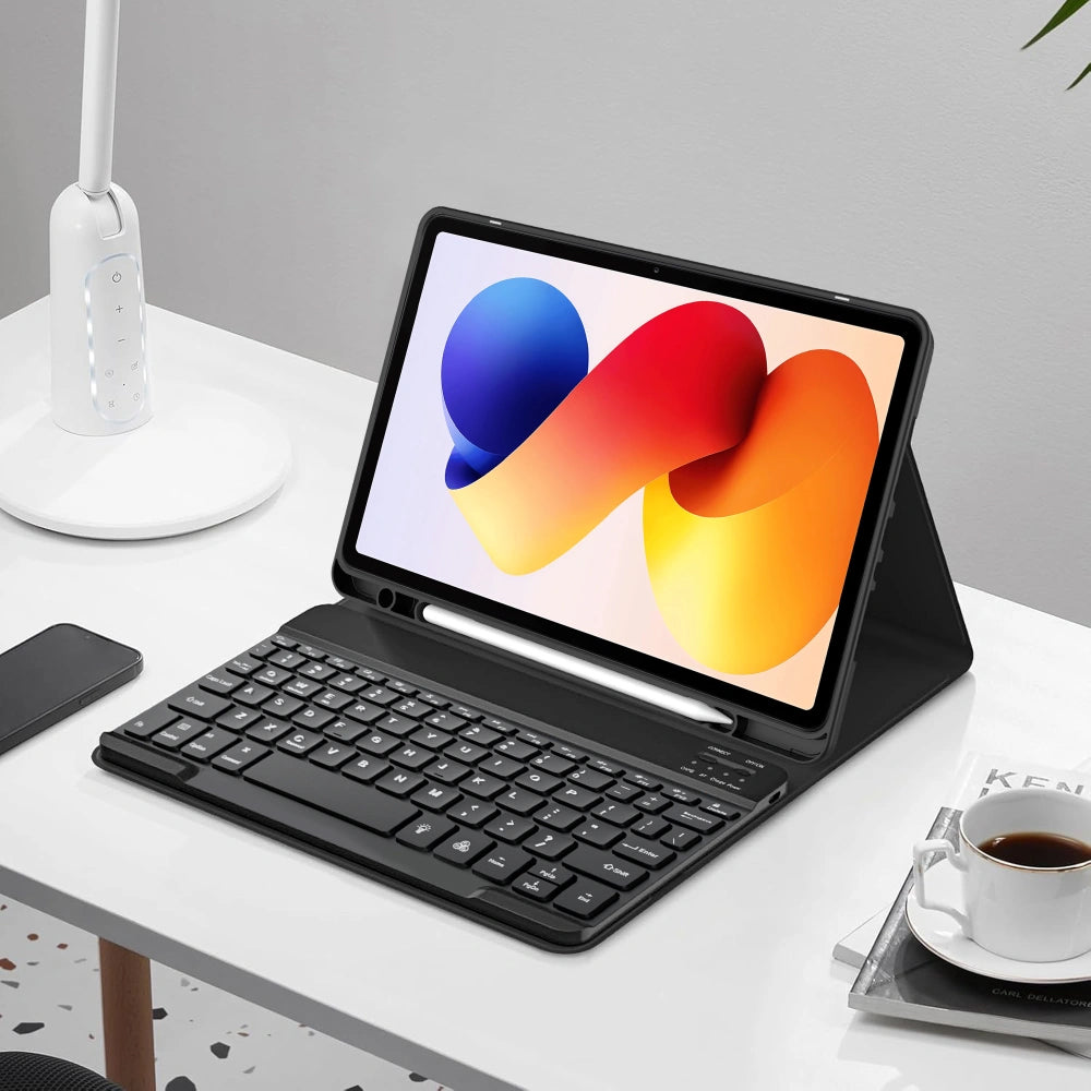 Futrola s tipkovnicom za Xiaomi Poco Pad M1 / Redmi Pad 2 Pro, Tech-Protect, SC PEN, Crna
