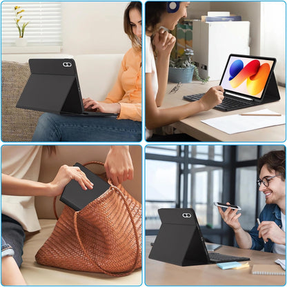 Futrola s tipkovnicom za Xiaomi Poco Pad M1 / Redmi Pad 2 Pro, Tech-Protect, SC PEN, Crna