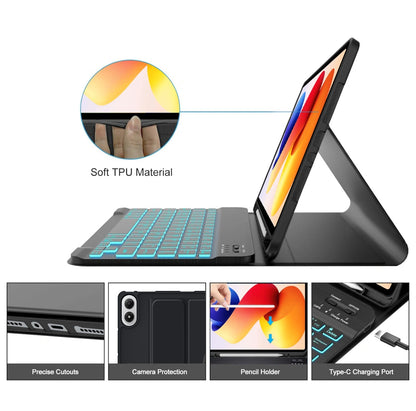 Futrola s tipkovnicom za Xiaomi Poco Pad M1 / Redmi Pad 2 Pro, Tech-Protect, SC PEN, Crna