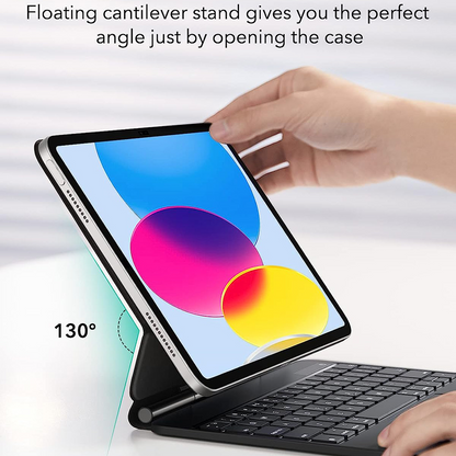 Futrola s tipkovnicom za Apple iPad (2025) / (2022), ESR, Rebound, Crna, Otvorena ambalaža