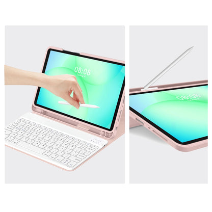 Futrola s tipkovnicom za Samsung Galaxy Tab A11+ / Tab A9+, Tech-Protect, SC PEN, Roza