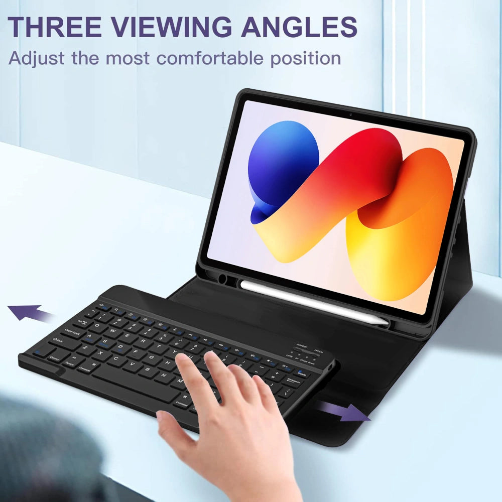 Futrola s tipkovnicom za Xiaomi Poco Pad M1 / Redmi Pad 2 Pro, Tech-Protect, SC PEN, Crna