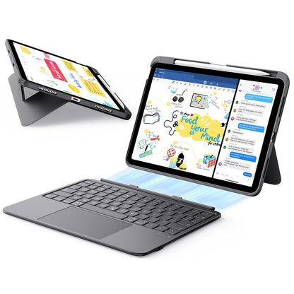 Futrola s tipkovnicom za Apple iPad Air 11 (2026) / iPad Air 11 (2025) / Air 11 (2024) / Air (2022) / Air (2020), ESR, Flex, Siva
