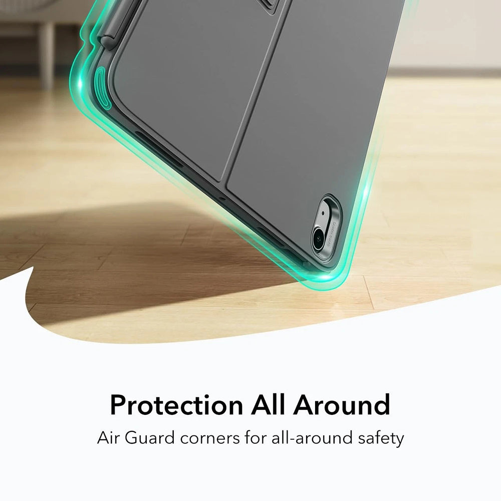 Futrola s tipkovnicom za Apple iPad Air 11 (2026) / iPad Air 11 (2025) / Air 11 (2024) / Air (2022) / Air (2020), ESR, Flex, Siva