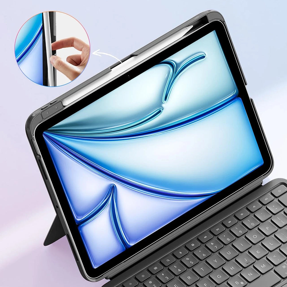 Futrola s tipkovnicom za Apple iPad Air 11 (2026) / iPad Air 11 (2025) / Air 11 (2024) / Air (2022) / Air (2020), ESR, Flex, Siva