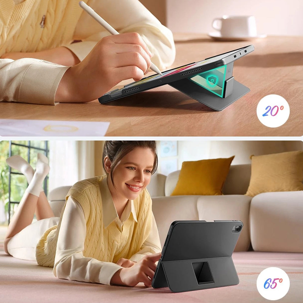 Futrola s tipkovnicom za Apple iPad Air 11 (2026) / iPad Air 11 (2025) / Air 11 (2024) / Air (2022) / Air (2020), ESR, Flex, Siva