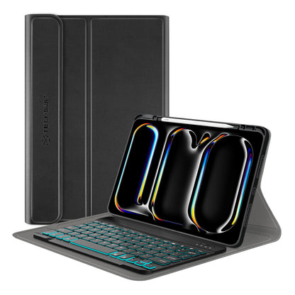 Futrola s tipkovnicom za Apple iPad Pro 11 (2024), Techsuit, CozyTab, Crna