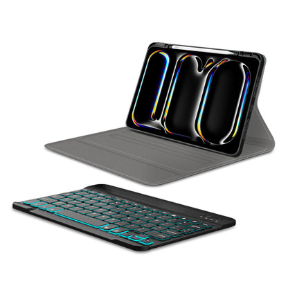 Futrola s tipkovnicom za Apple iPad Pro 11 (2024), Techsuit, CozyTab, Crna