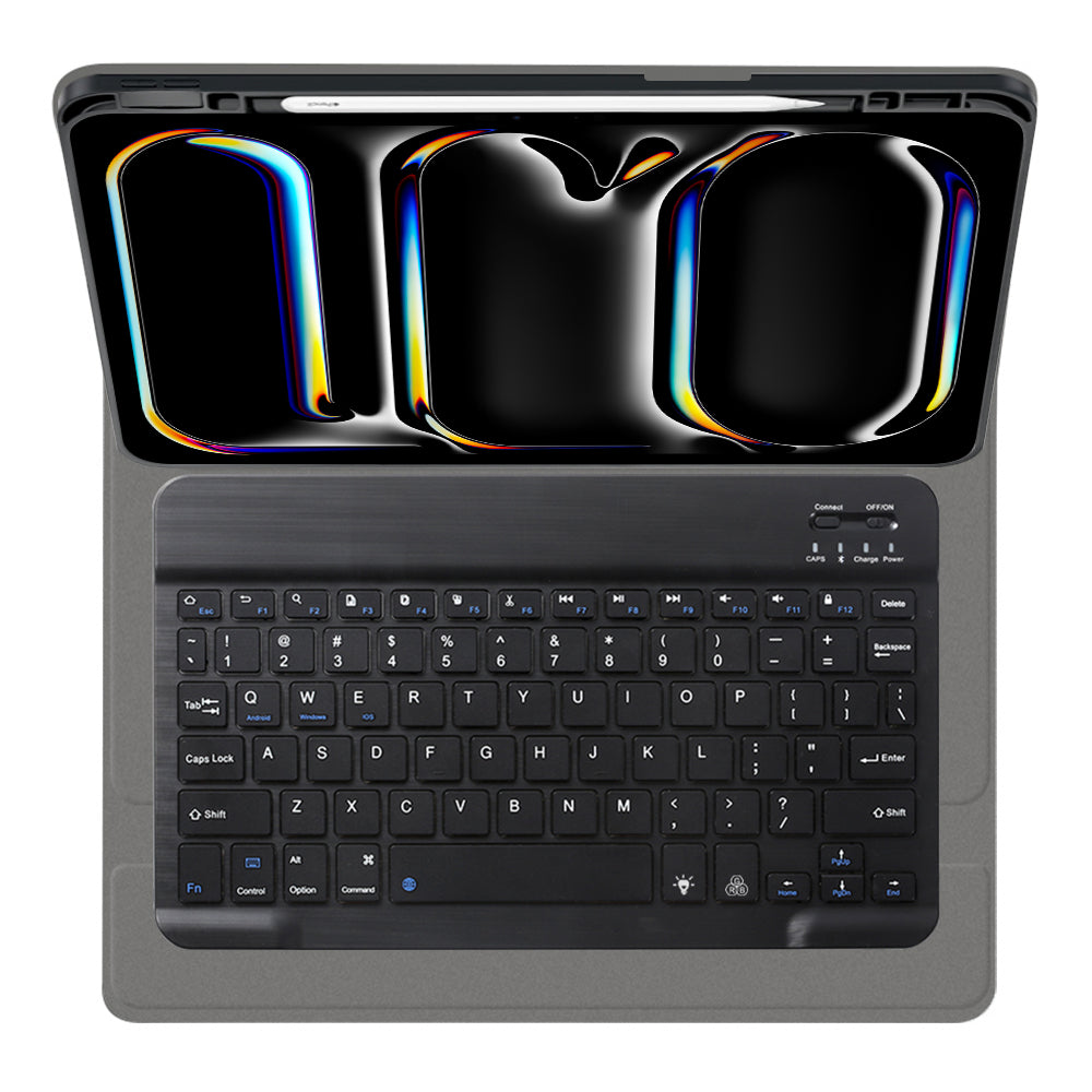 Futrola s tipkovnicom za Apple iPad Pro 11 (2024), Techsuit, CozyTab, Crna