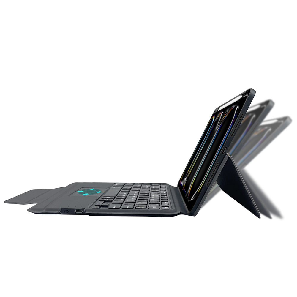Futrola s tipkovnicom za Apple iPad Pro 11 (2024), Techsuit, KeyTab Pro, Crna